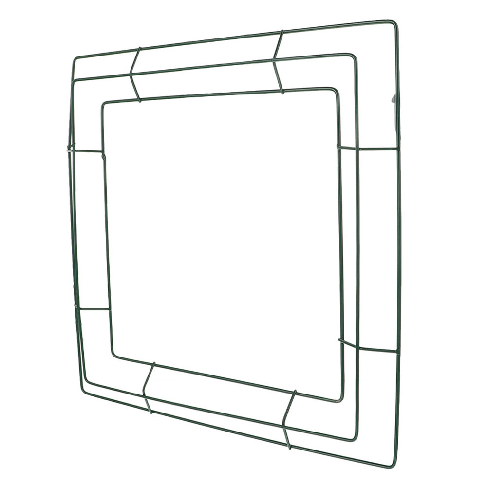 Wreath Form Wire - Square Wreath Frame 35x35cm Iron Wire