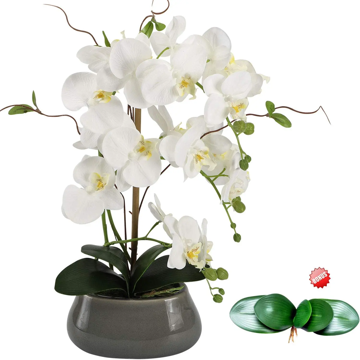 Florist Supply Vases - Artificial Orchid Flowers Centerpieces for Dining