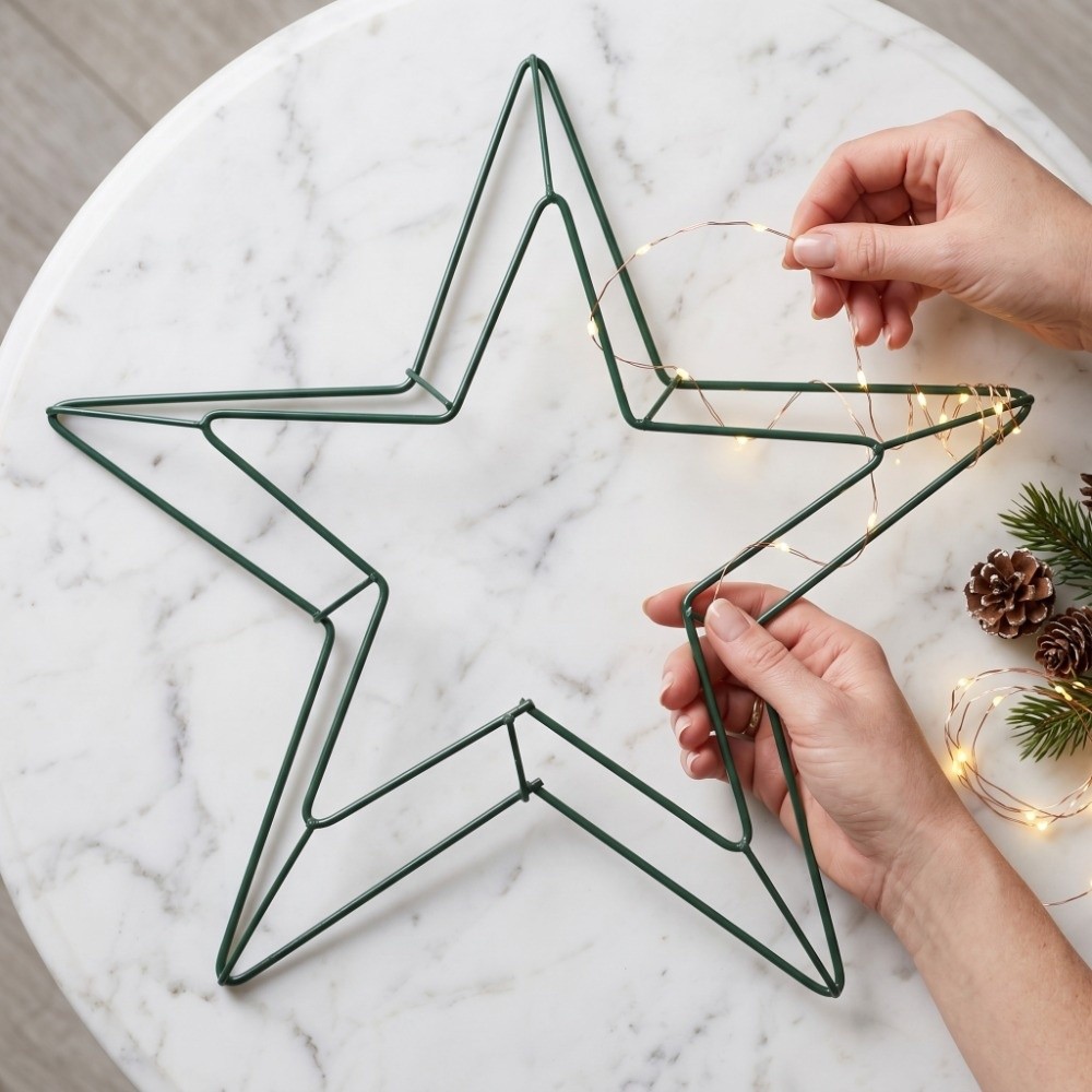 Decor Metal Wire Star Wreath F - Wreath Form Wire review and price