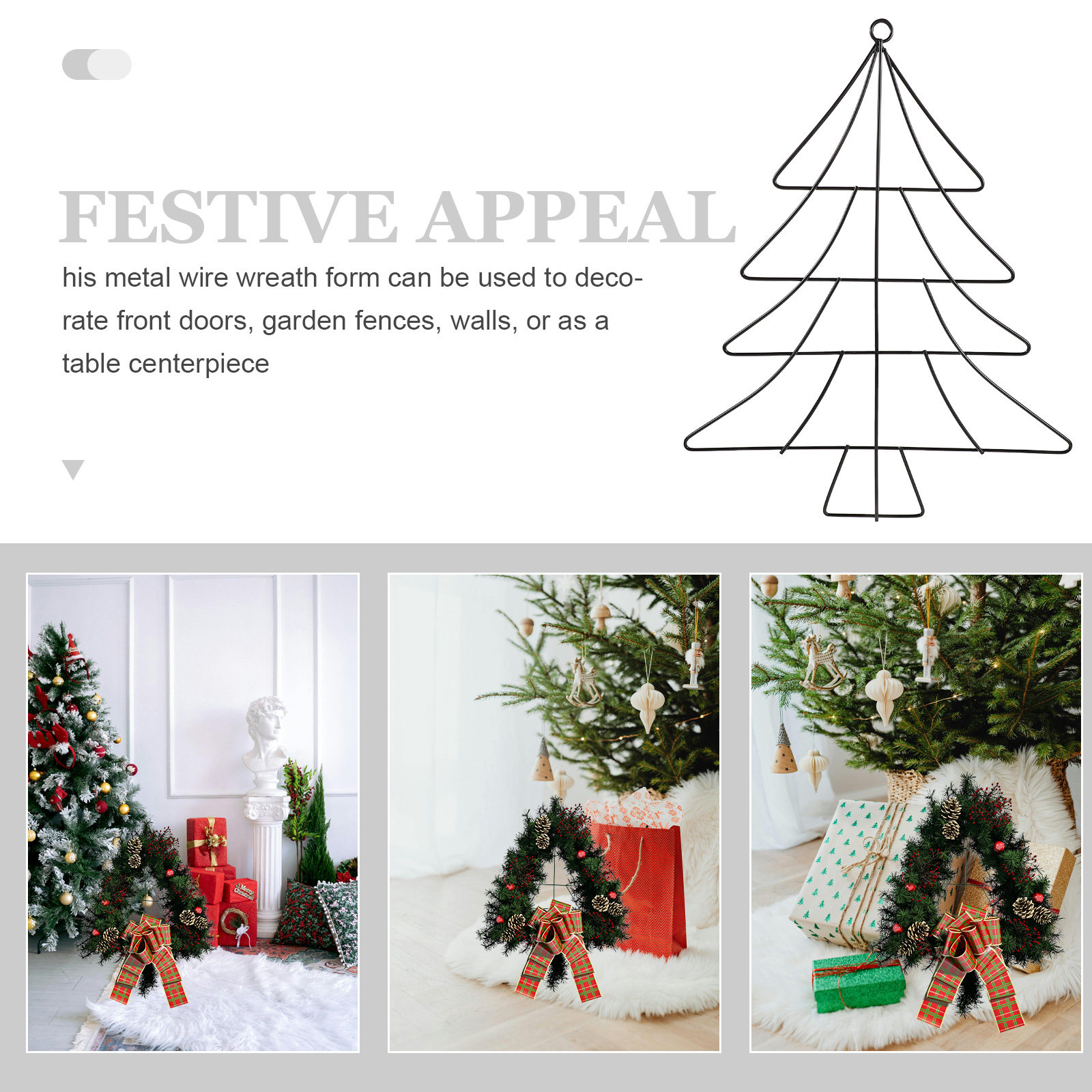 2026 Christmas Tree Shaped Met - Wreath Form Wire review and price
