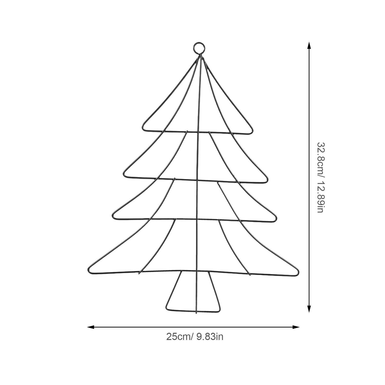 2026 Christmas Tree Shaped Met - Wreath Form Wire review and price
