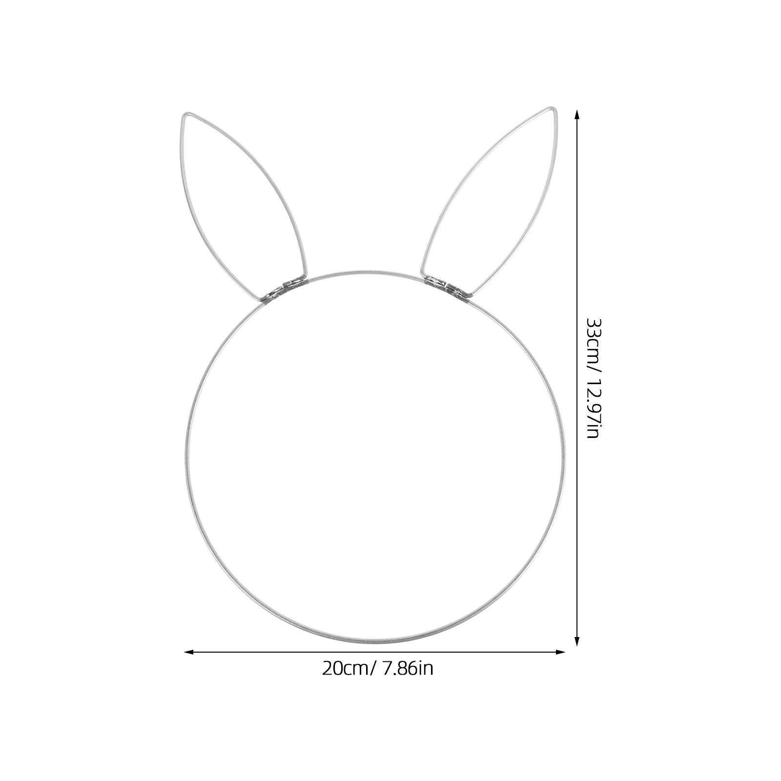 Rabbit Head Iron Ring Metal Wi - Wreath Form Wire review and price