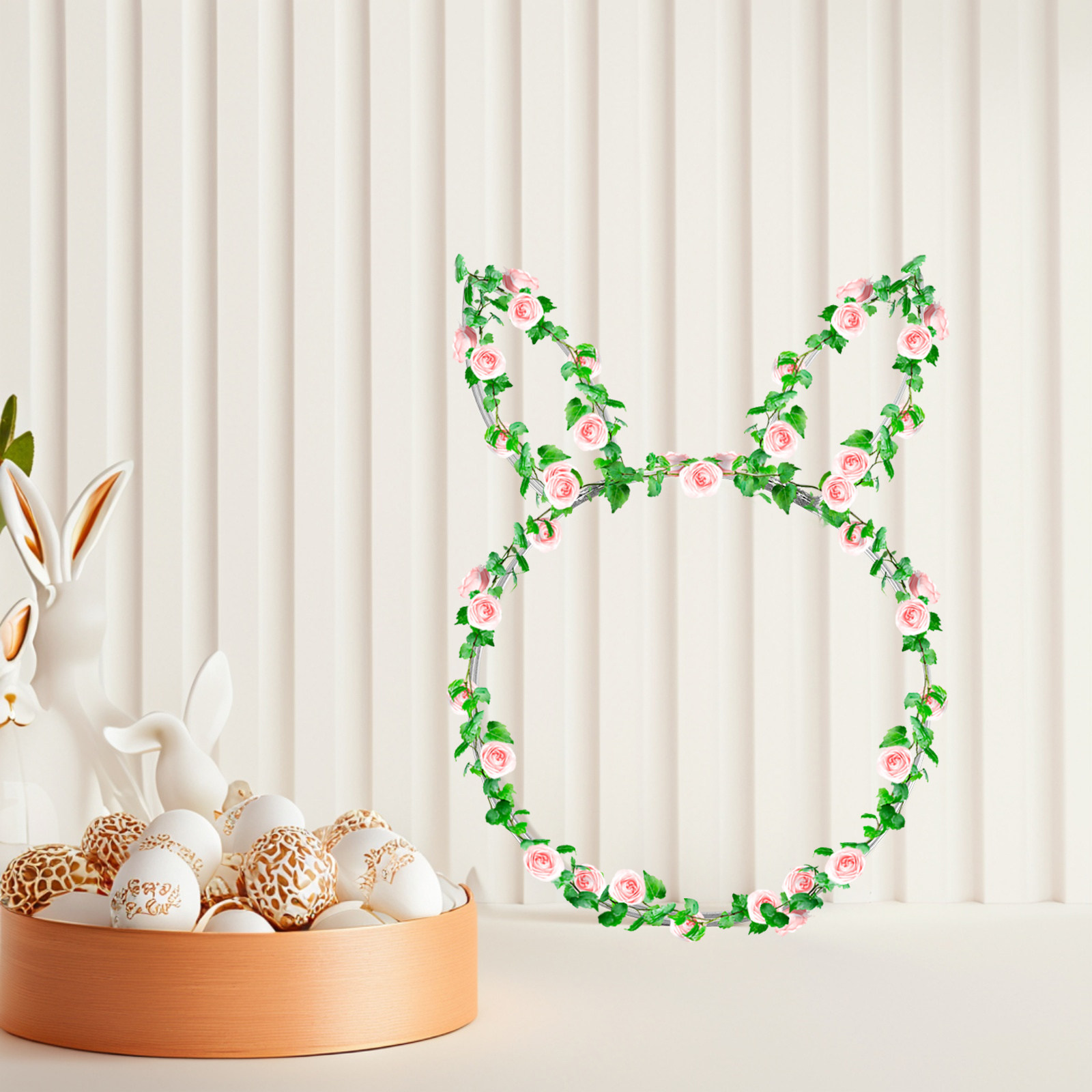 Rabbit Head Iron Ring Metal Wi - Wreath Form Wire review and price