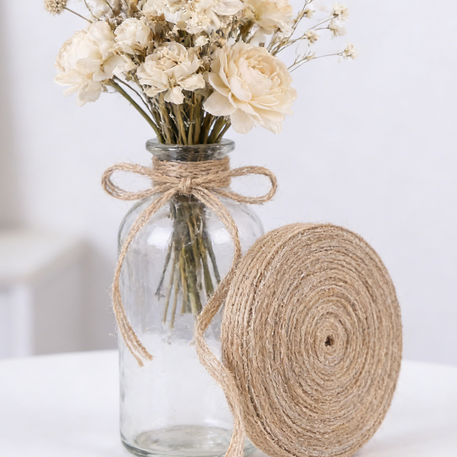 2 Rolls Natural Jute Burlap Ri - Twine Jute Natural review and price