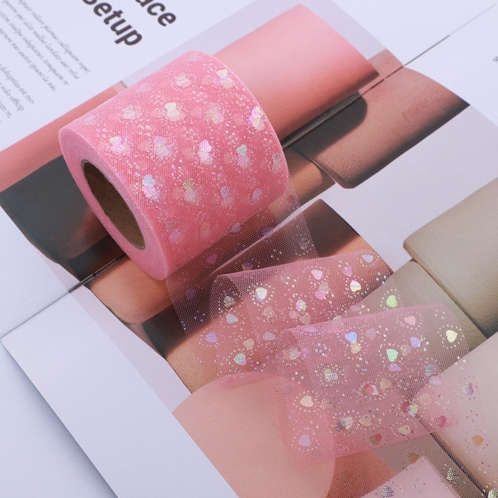 Illusory 25Yards Heart-shaped  - Ribbon Organza Roll review and price