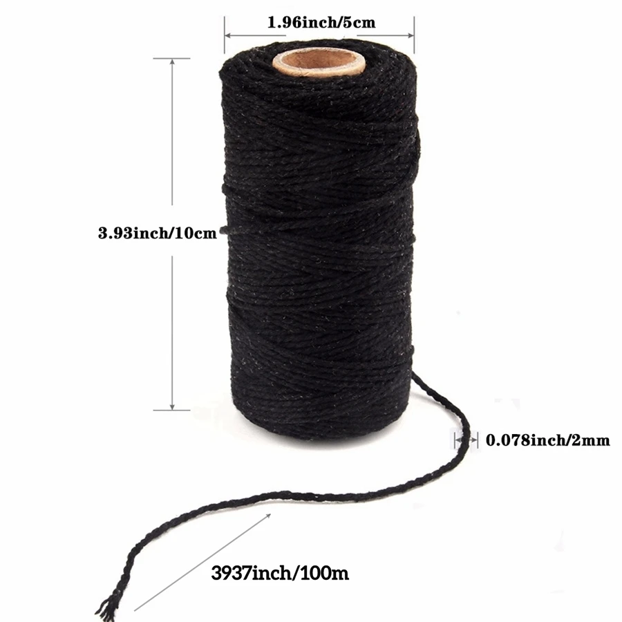 3Pcs Black White Natural Twine - Twine Jute Natural review and price
